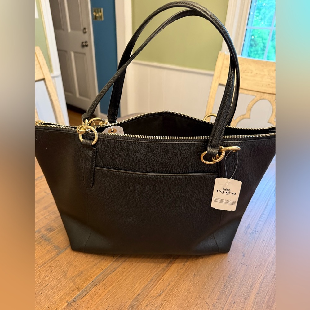 Coach Black Signature Ava Tote NWT - Picture 2 of 4